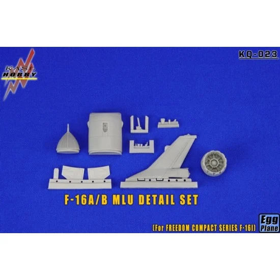KASL Hobby KQ-023 Egg Plane F-16A/B Fighting Falcon MLU Detail Set for Freedom Model F-16 kits