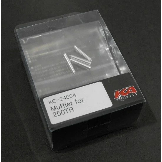 KA Models KC-24004 1/24 Ferrari 250 Testarossa Muffler Set for Hasegawa kit (4 Aluminum Metal Parts