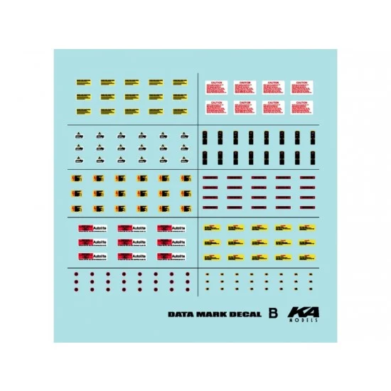 KA Models KD-24016 1/24 Data Decals Set B