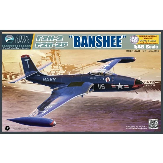 Kitty Hawk KH80131 1/48 McDonnell F2H-2/F2H-2P "Banshee"