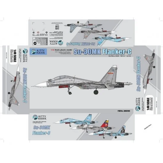Kitty Hawk KH80169 1/48 Sukhoi Su-30 MK2/MKK Multirole Fighter