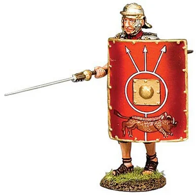 Advancing Legionary w/Pilum 1/30 Figure - ROM056