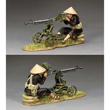 Viet Cong Heavy Machine Gun 1/30 Figure Set K & C (VN134) - King and Country