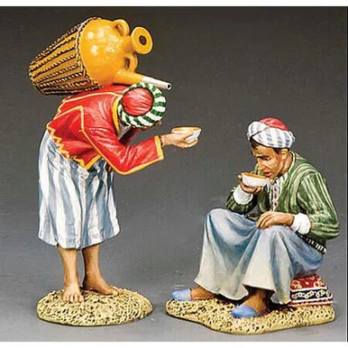 The Water Seller & His Customer 1/30 Figure Set K & C (AE090) - King and Country