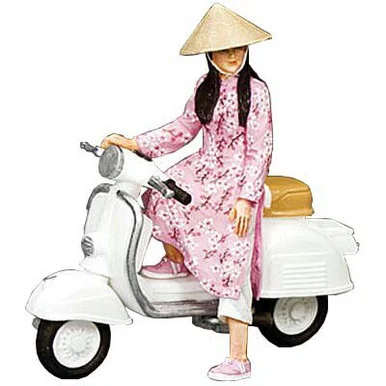 Pink Vespa Girl 1/30 Figure - King and Country