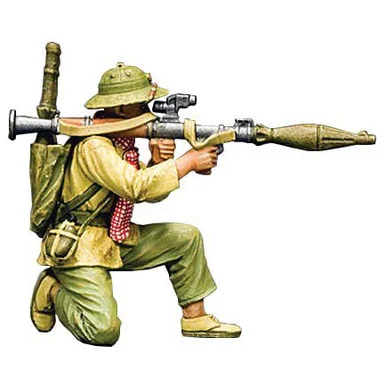 NVA Kneeling Firing RPG 1/30 Figure K&C VN167 - King and Country