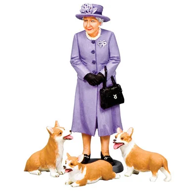 The Queen & Her Corgis 1/30 Figure Set - King and Country