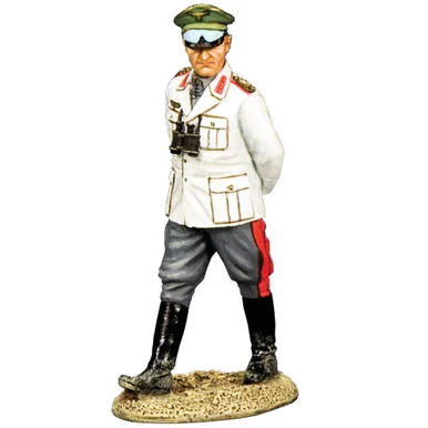 Rommel in Summer White Uniform1/30 Figure King & Country (AK152) - King and Country