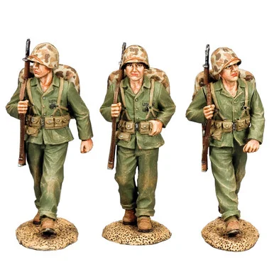 Marching Marine 1/30 Figure Set King & Country (USMC062) - King and Country