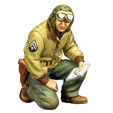 Kneeling Tech 5 Corporal w/Map 1/30 Figure K&C (DD386) - King and Country