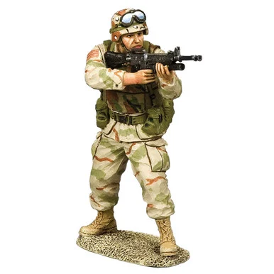 Ranger Firing M16A2 w/ M203 Grenade Launcher 1/30 Figure K&C (BHD002) - King and Country