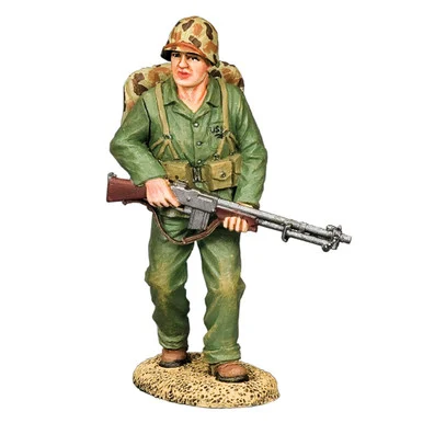 U.S. Marine w/ B.A.R. 1/30 Figure - USMC070 K&C (USMC070)