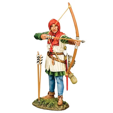 English Archer Taking Aim (B) 1/30 Figure K&C (MK240) - King and Country