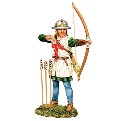 English Archer Letting Loose (B) 1/30 Figure K&C (MK2341) - King and Country