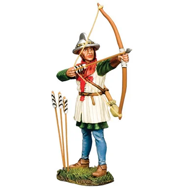 English Archer Firing Upwards (B) 1/30 Figure K&C (MK242) - King and Country