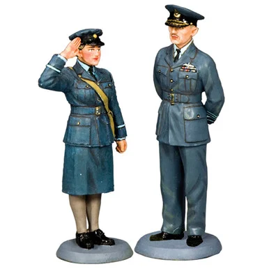 Air Chief Marshal & The WAAF Officer 1/72 Figure Set K&C (RAF080) - King and Country