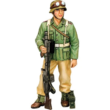 Standing Afrika Korps Machine Gunner 1/30 Figure K&C(AK158) - King and Country