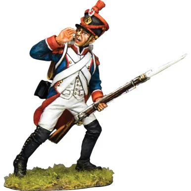 French Infantryman Shouting Encouragement 1/30 Figure K&C(NA517) - King and Country