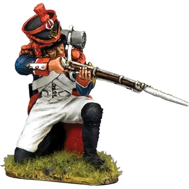 French Infantryman Kneeling Firing 1/30 Figure K&C(NA521) - King and Country