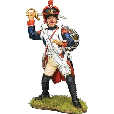 French Infantry Drummer Fighting w/Short Sword 1/30 Figure K&C(NA524) - King and Country