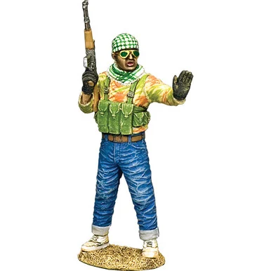 Mogadishu Militiaman Shouting HALT!1/30 Figure K&C (BHD021) - King and Country