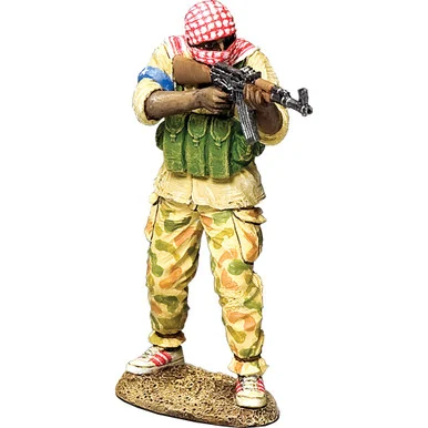 Mogadishu Militiaman Standing Firing AK-47 1/30 Figure K&C (BHD022)