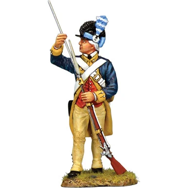 Washington's Guard Co. Standing w/ Ramrod 1/30 Figure K&C (AR082) - King and Country