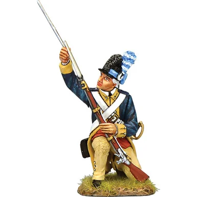 Washington's Guard Co. Kneeling w/ Ramrod 1/30 Figure K&C (AR089) - King and Country