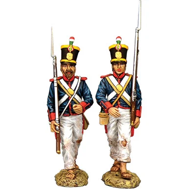 Santa Anna's Soldier Marching to Battle 1/30 Figure Set A K&C (RTA125) - King and Country