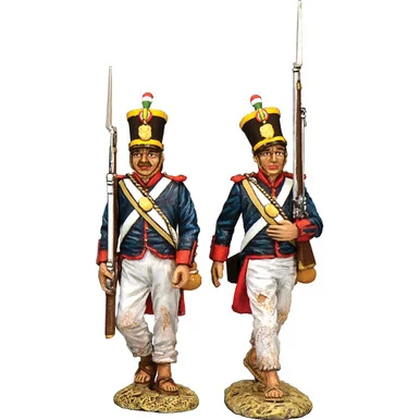 Santa Anna's Soldier Marching to Battle 1/30 Figure Set B K&C (RTA126) - King and Country