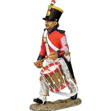 Santa Anna's Soldier Drummer Advancing 1/30 Figure K&C (RTA139) - King and Country