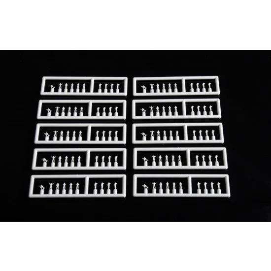 KA Models KP-03502A 1/350 USS Deck Crew Set (Unpainted, 100 Figures)