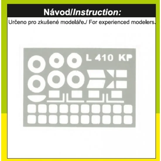 Kovozavody EX028 1/72 Let L-410 Turbolet Canopy and Wheel Disk Mask