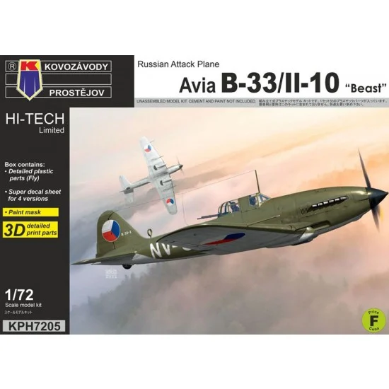 Kovozavody H7205 1/72 Avia B-33/IL-10 ''Beast'' Fighter
