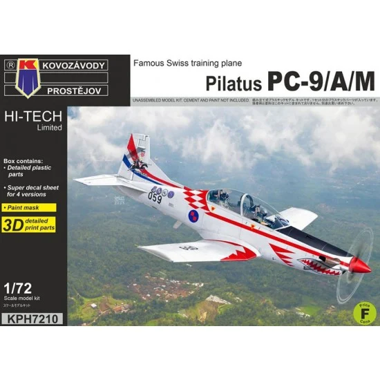 Kovozavody H7210 1/72 Swiss Pilatus PC-9/A/M Training Plane