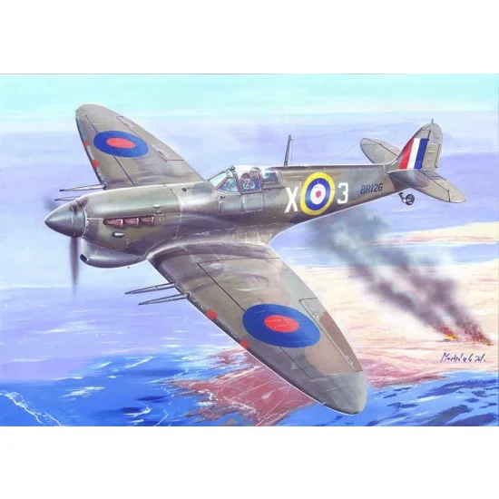 Kovozavody M0121 1/72 Supermarine Spitfire Mk.Vc Four Barrels over Malta - Model Planes