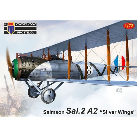 Kovozavody M0328 1/72 Salmson Sal.2A2 ''Silver Wings'' Biplane - Model Planes