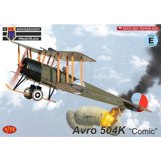 Kovozavody M0494 1/72 Avro 504K ''Comic'' Biplane Bomber - Model Planes