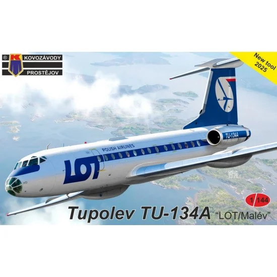 Kovozavody 14411 1/144 Tupolev Tu-134A Malev/LOT