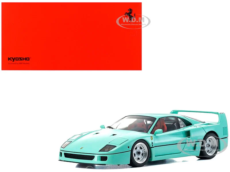 Ferrari F40 Mint Green 1/18 Diecast Model Car by Kyosho - Ferrari Models