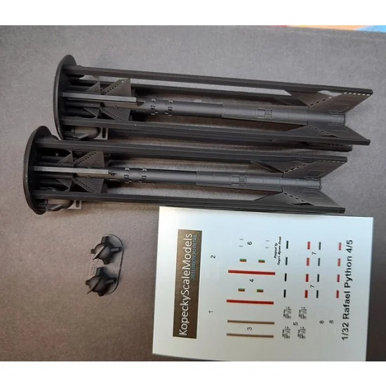 Kopecky Scale Models 32043 1/32 Rafael Python 4/5 AA Missile (2pcs) - Model Planes