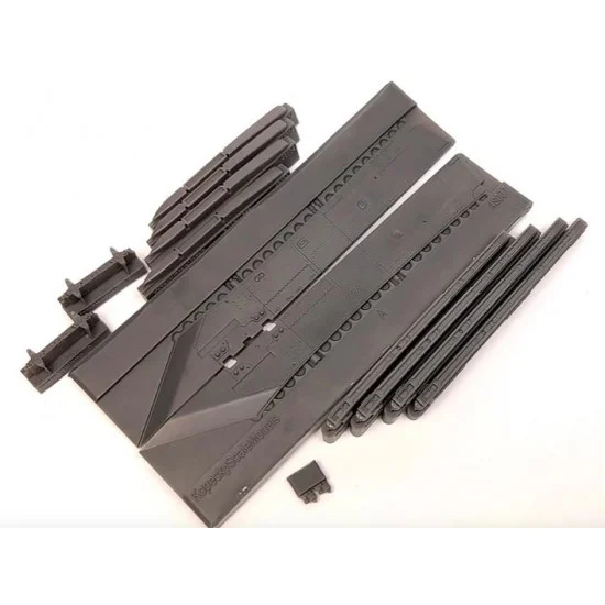 Kopecky Scale Models 48007 1/48 F-15C/D Late Wing Pylons & LAU-128 Smart AA Missiles Rails for Great Wall Hobby