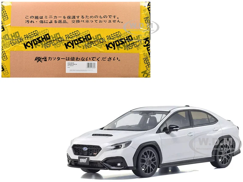 Subaru WRX S4 STI Sport# RHD (Right Hand Drive) White 1/18 Model Car by Kyosho - Subaru Models