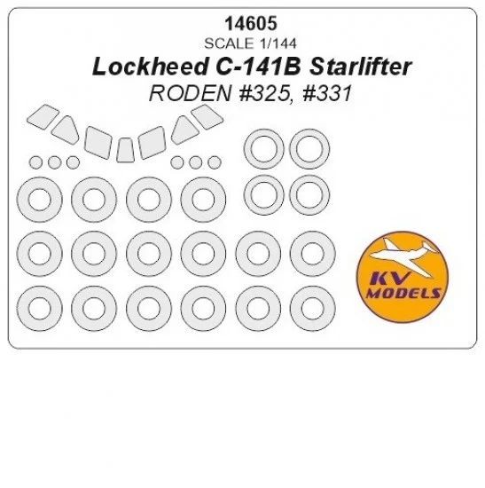 KV Models 14605 1/144 Lockheed C-141B Starlifter Masks for Roden #325, #331