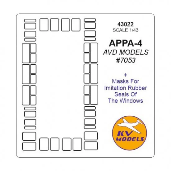 KV Models 43022 1/43 APPA-4 Masks for AVD Models #7053