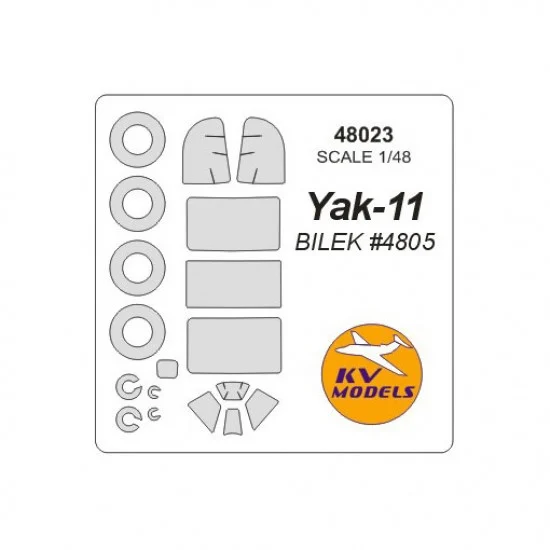 KV Models 48023 1/48 Yak-11 Paint Masking for Bilek #4805