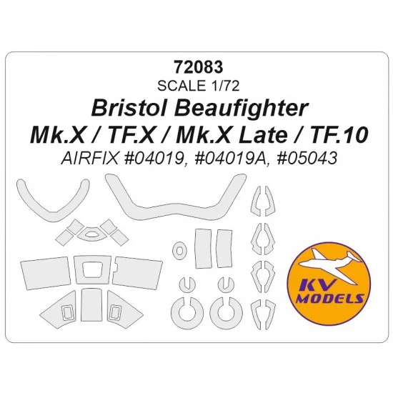 KV Models 72083 1/72 Bristol Beaufighter Mk.X/TF.X/TF-10 for Airfix kits