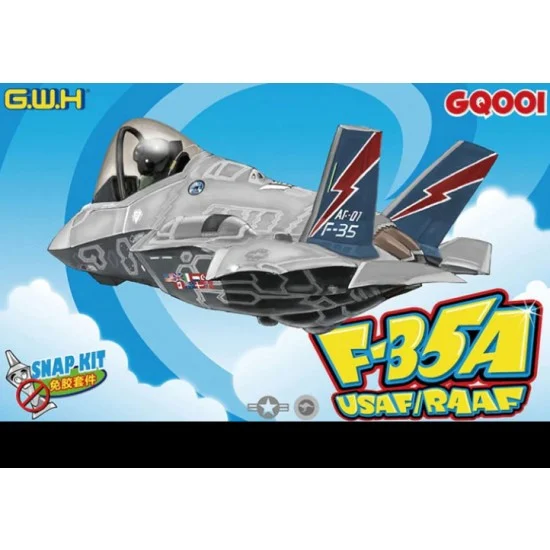 Great Wall Hobby GQ001 Q-Version Cartoon Series USAF/RAAF Lockheed Martin F-35A Lightning II [Snap-fit]