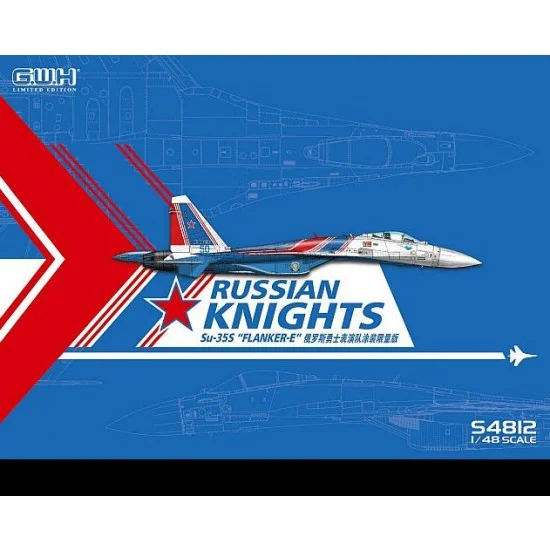 Great Wall Hobby S4812 1/48 Sukhoi Su-35S Flanker E "Russian Knights" w/Special Masking & Decal