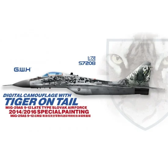 Great Wall Hobby S7208 1/72 Slovak AF MiG-29AS Late 9-12 2014/16 'Tiger on Tail' Digital Camo